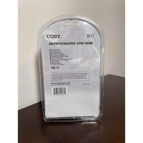 Vintage Coby CX-17 Portable Radio/TV/Weather Band Radio - New - Picture 3 of 4